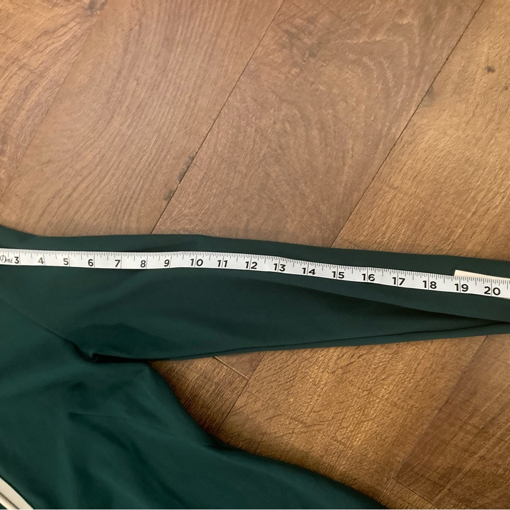 Jude Connally Forest Green Long Sleeve Zip-Front Dress with White Trim - Picture 11 of 11